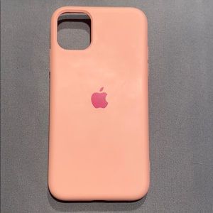 iPhone 11 pink logo case NEVER USED